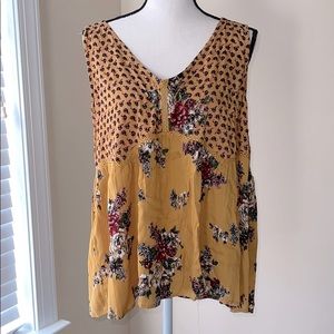 Angie floral tank